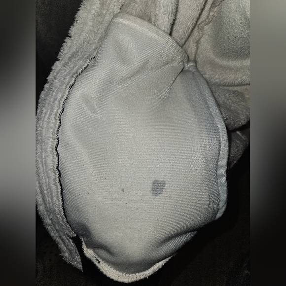 Northface fleece hooded jacket. Black/Cream women's size Large - Picture 12 of 14